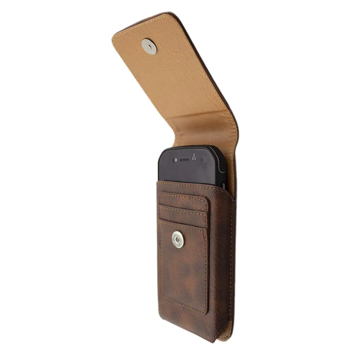 caseroxx Outdoor custodia Cat S42 marrone con clip cintura