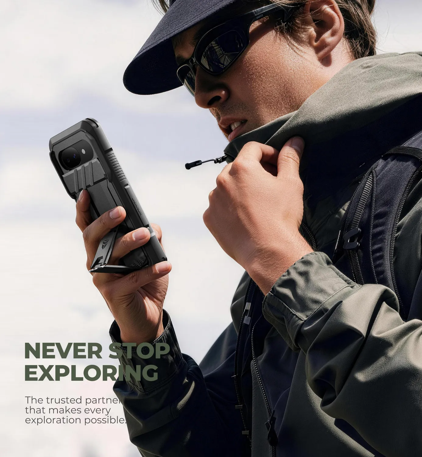 Dexnor Pixel 10a cover nera rugged con copri camera