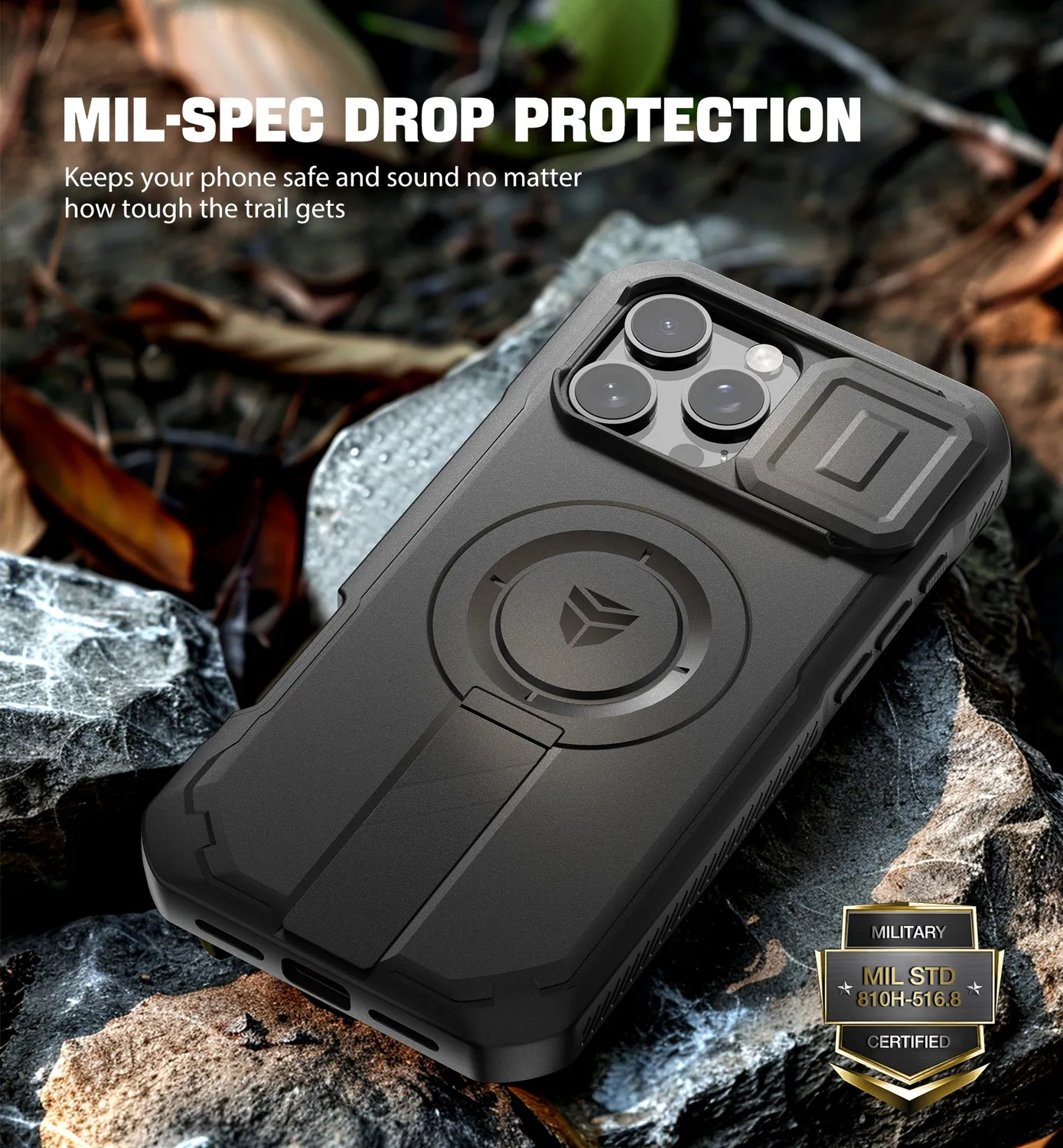 Dexnor per iPhone 16 Pro Max Custodia Nera MagSafe camera