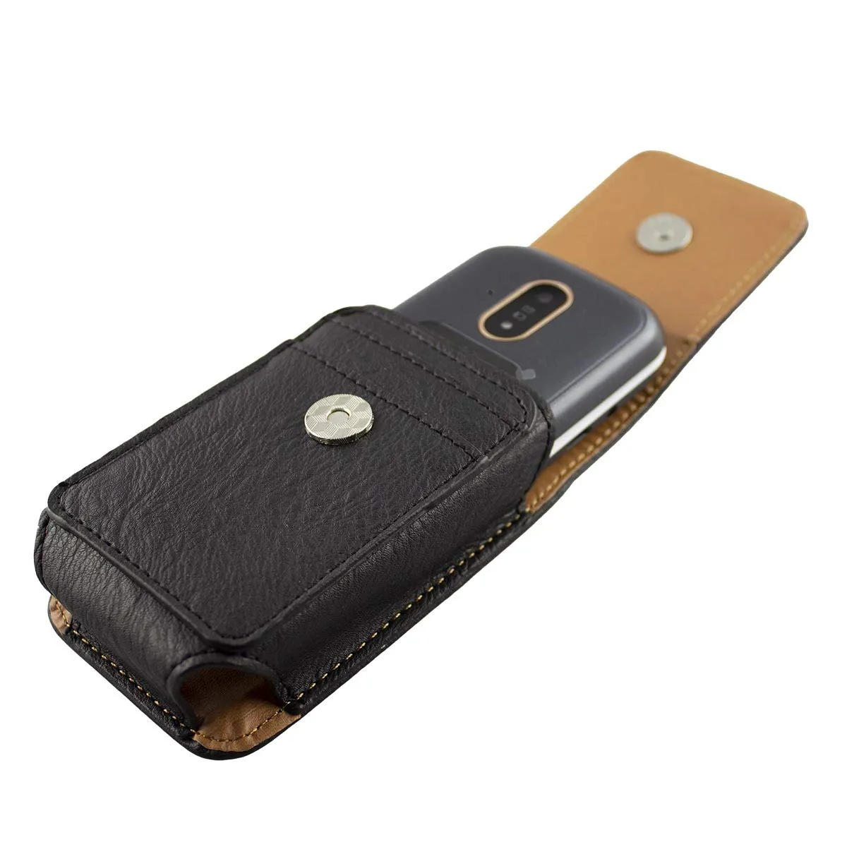 caseroxx Borsa Doro 7080/7081 custodia cintura nero pelle