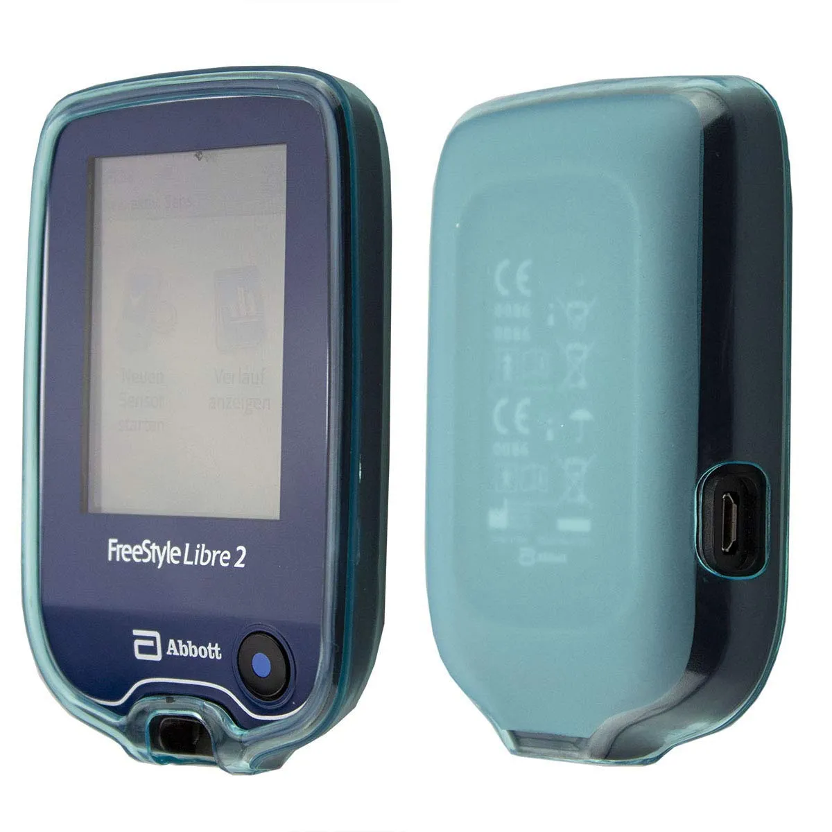 caseroxx TPU Freestyle Libre 1/2/3 custodia azzurro chiaro antiurto