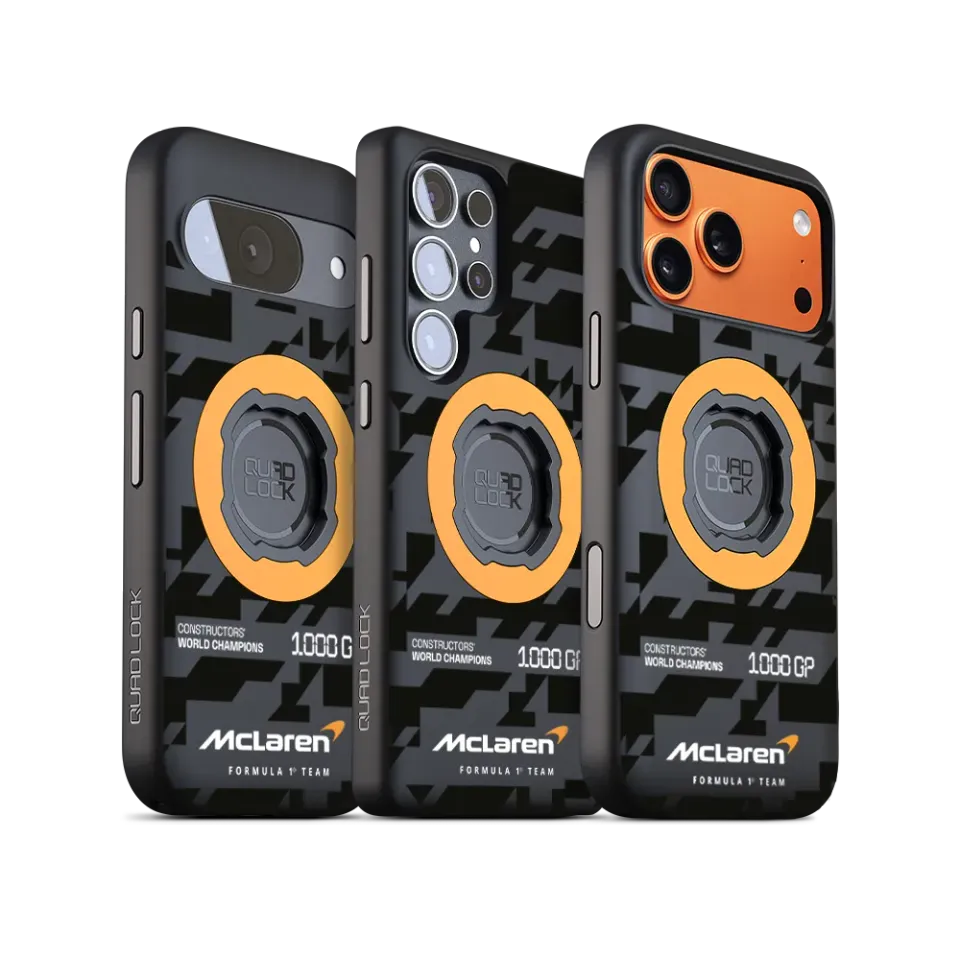 Quad Lock MAG McLaren 2026 custodia iPhone 17 Pro Max antiurto