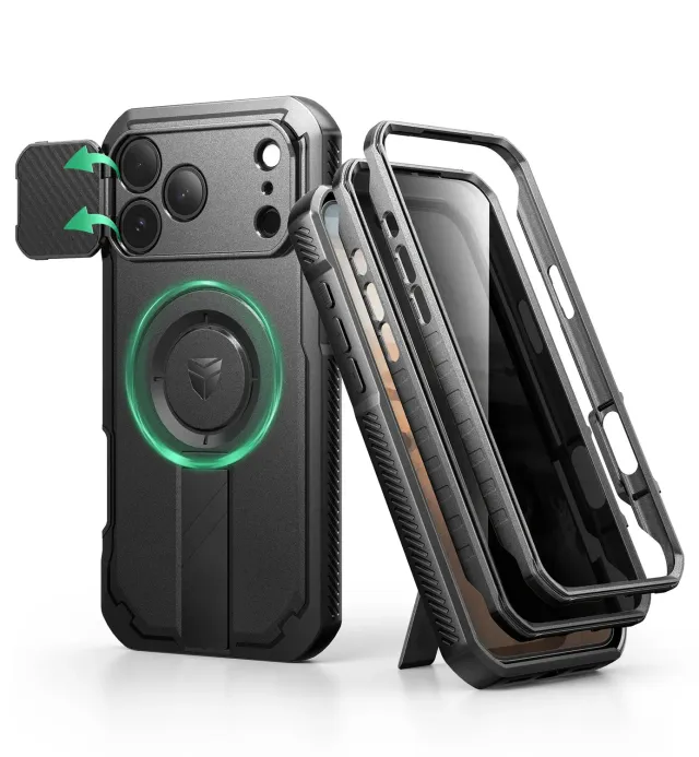 Dexnor iPhone 17 Pro Max custodia privacy nera MagSafe