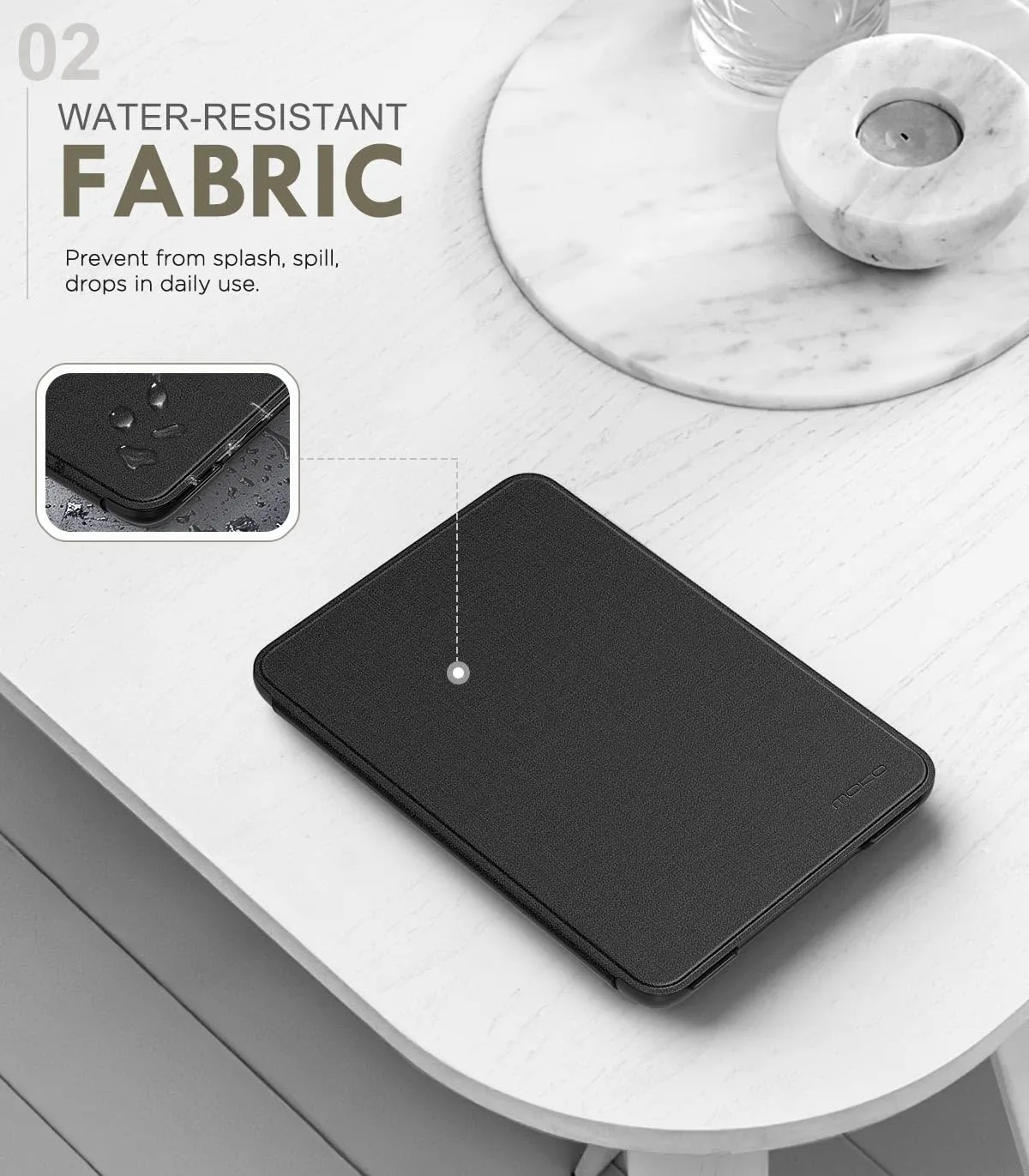 MoKo custodia Kindle 11a Gen 6 pollici nera denim
