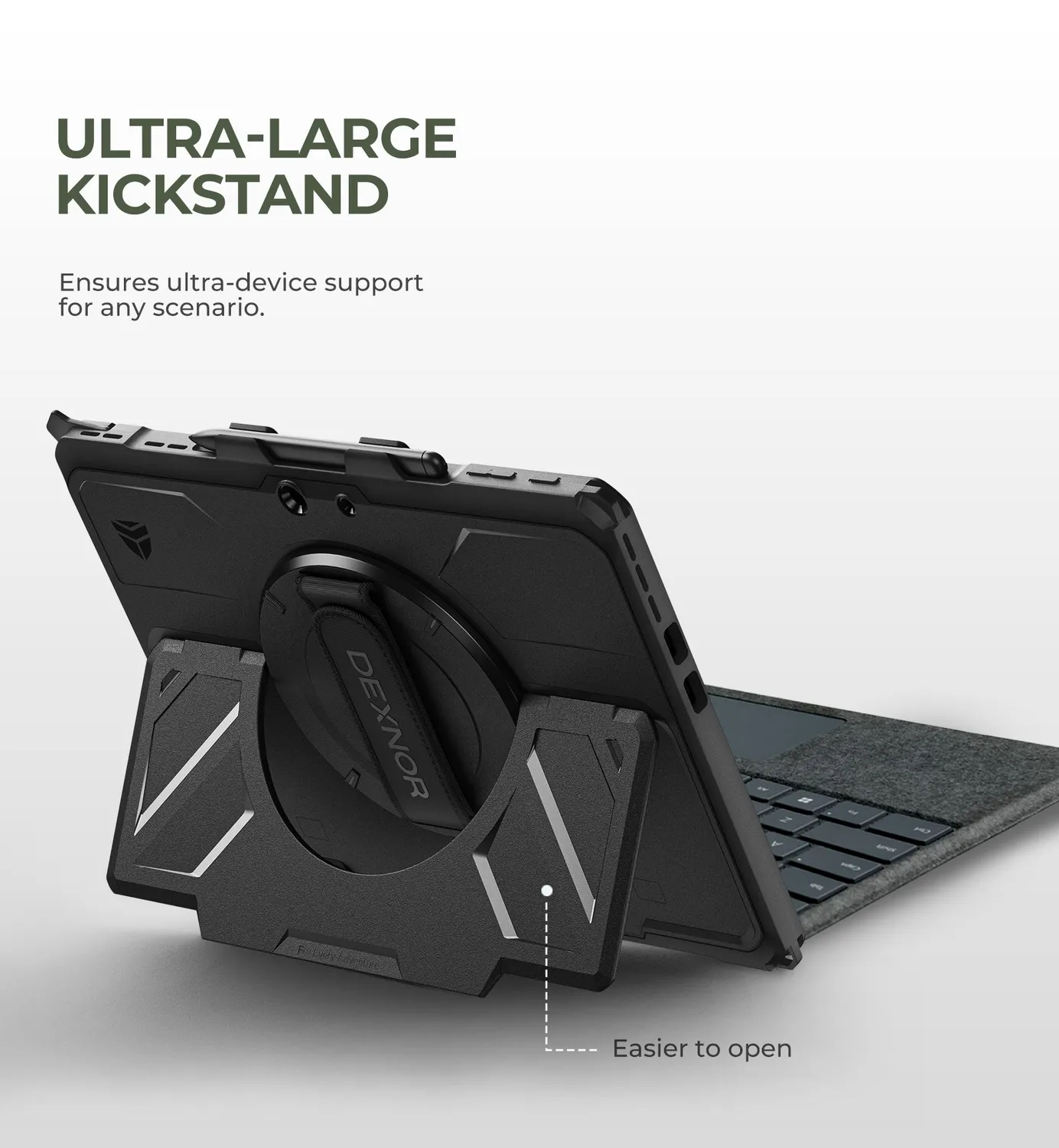 Dexnor Surface Pro 11 13 custodia rugged nera