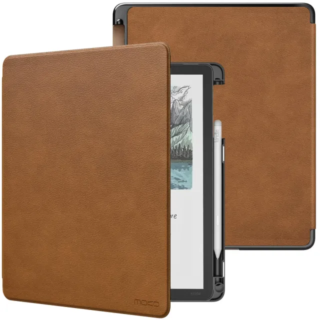 MoKo Custodia Kindle Scribe 11" 2025 Marrone con Porta Penna