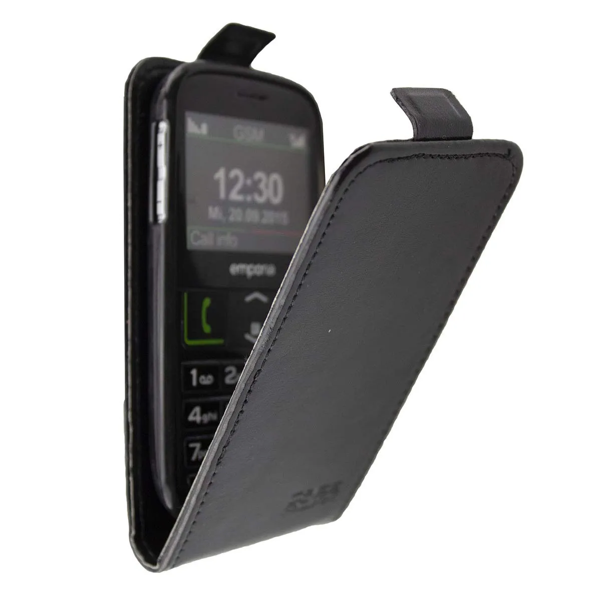 caseroxx Emporia Euphoria V50 flip cover nera magnetica