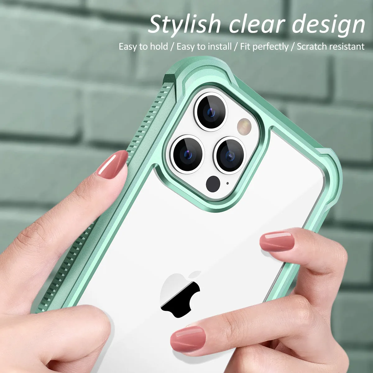 Dexnor iPhone 12 Pro Max cover verde antishock 360