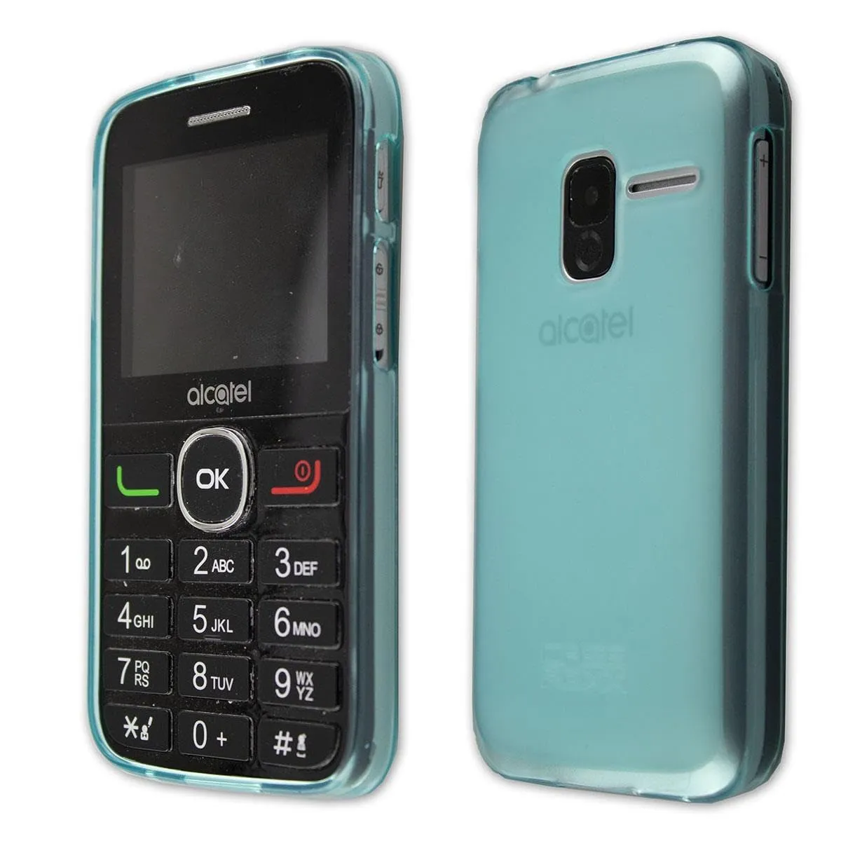 caseroxx Alcatel 2008G cover TPU azzurro antishock