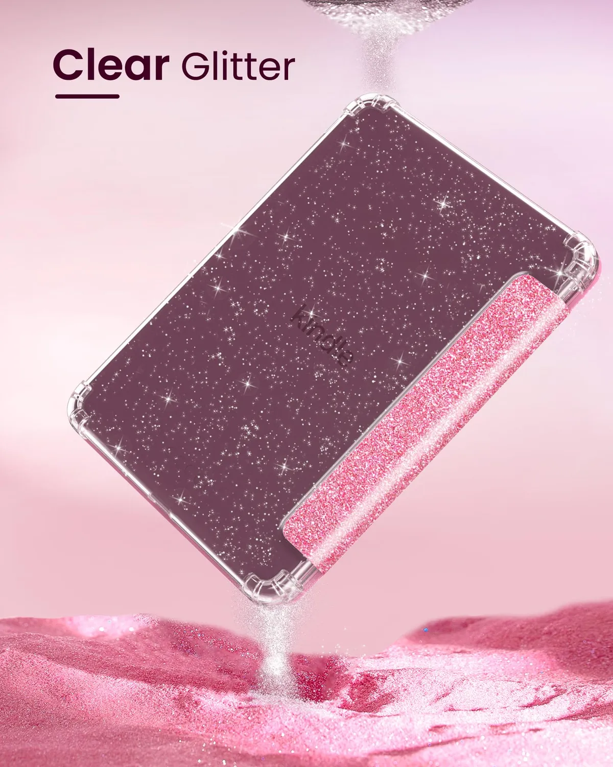 MoKo Custodia Kindle Paperwhite 13a Gen 7" Rosa Glitter TPU