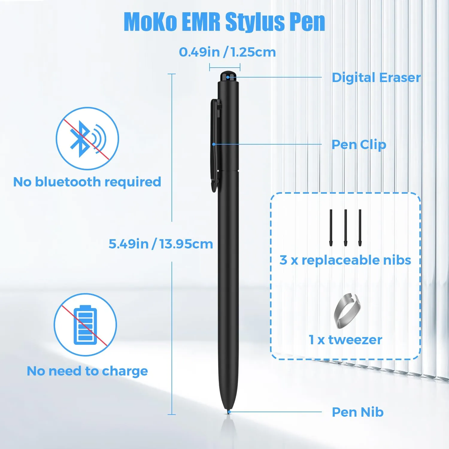 MoKo EMR Penna per Remarkable 2 stilo con gomma 4096