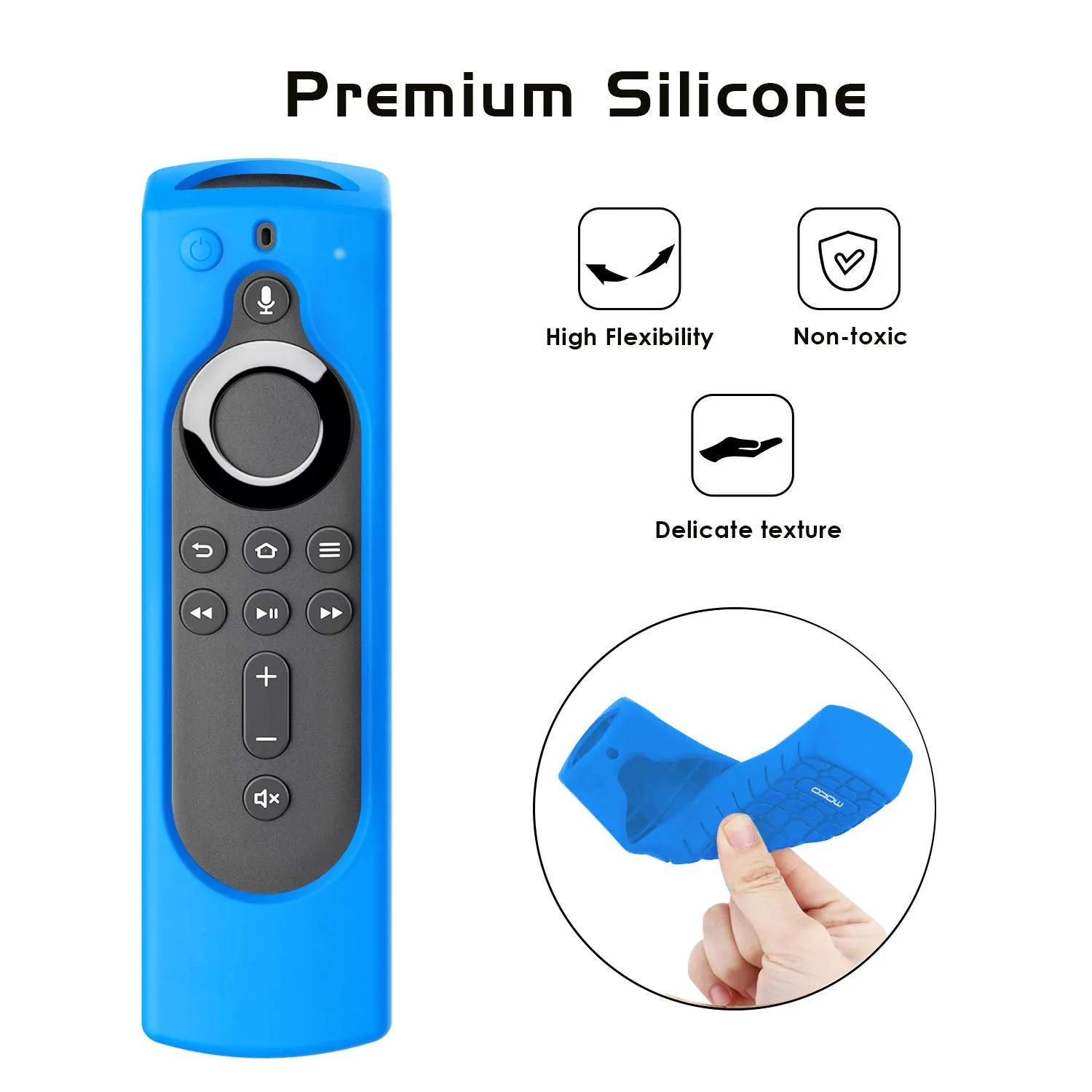 MoKo Fire TV Stick cover silicone blu verde 2 pezzi