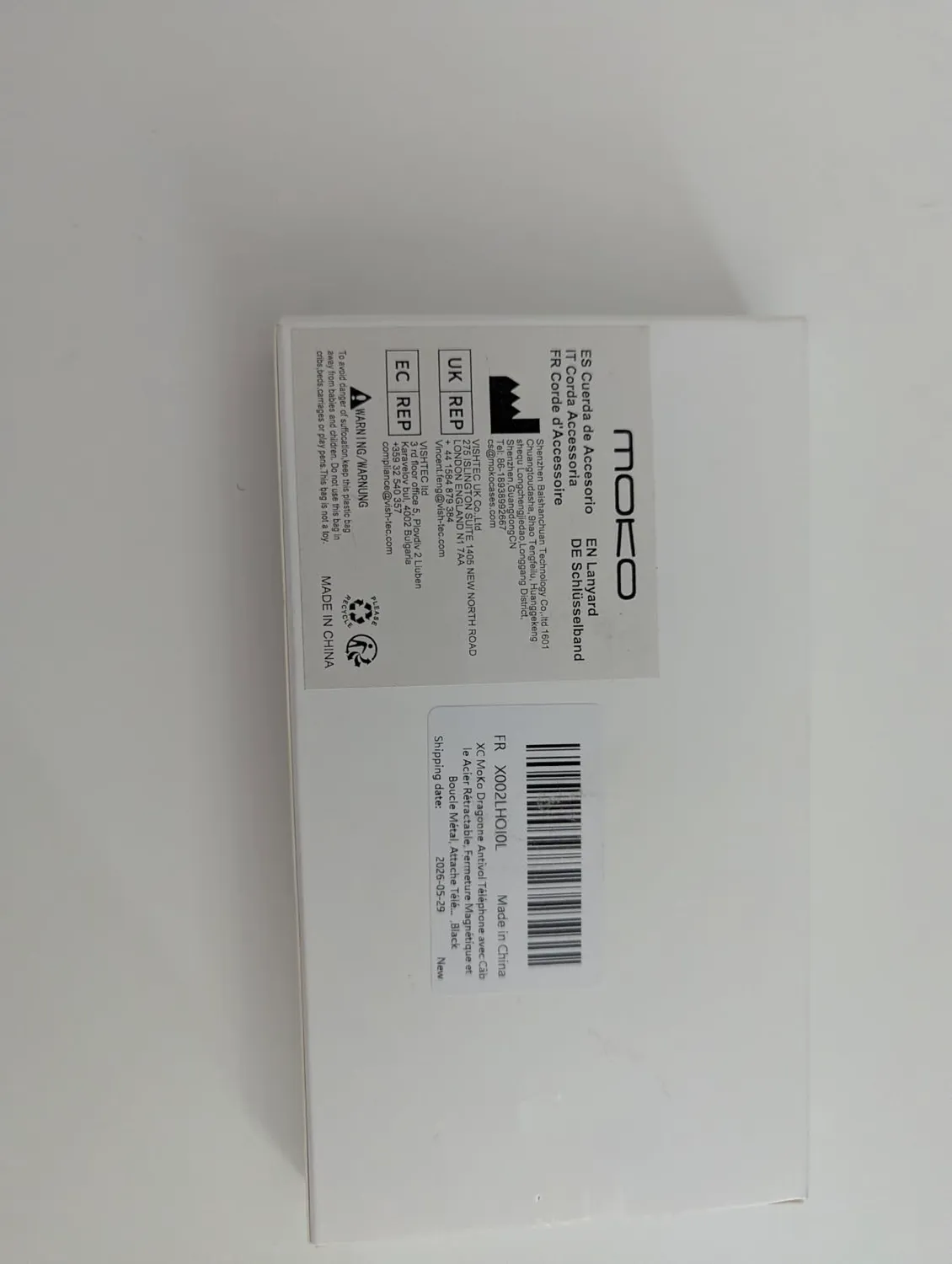 MoKo laccio cellulare retrattile magnetico nero 1,2 kg