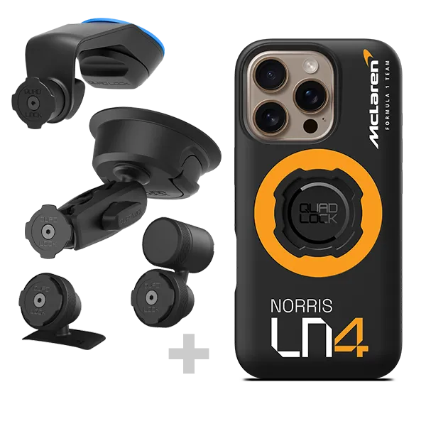 Quad Lock Kit Auto Lando Norris supporto McLaren Papaya