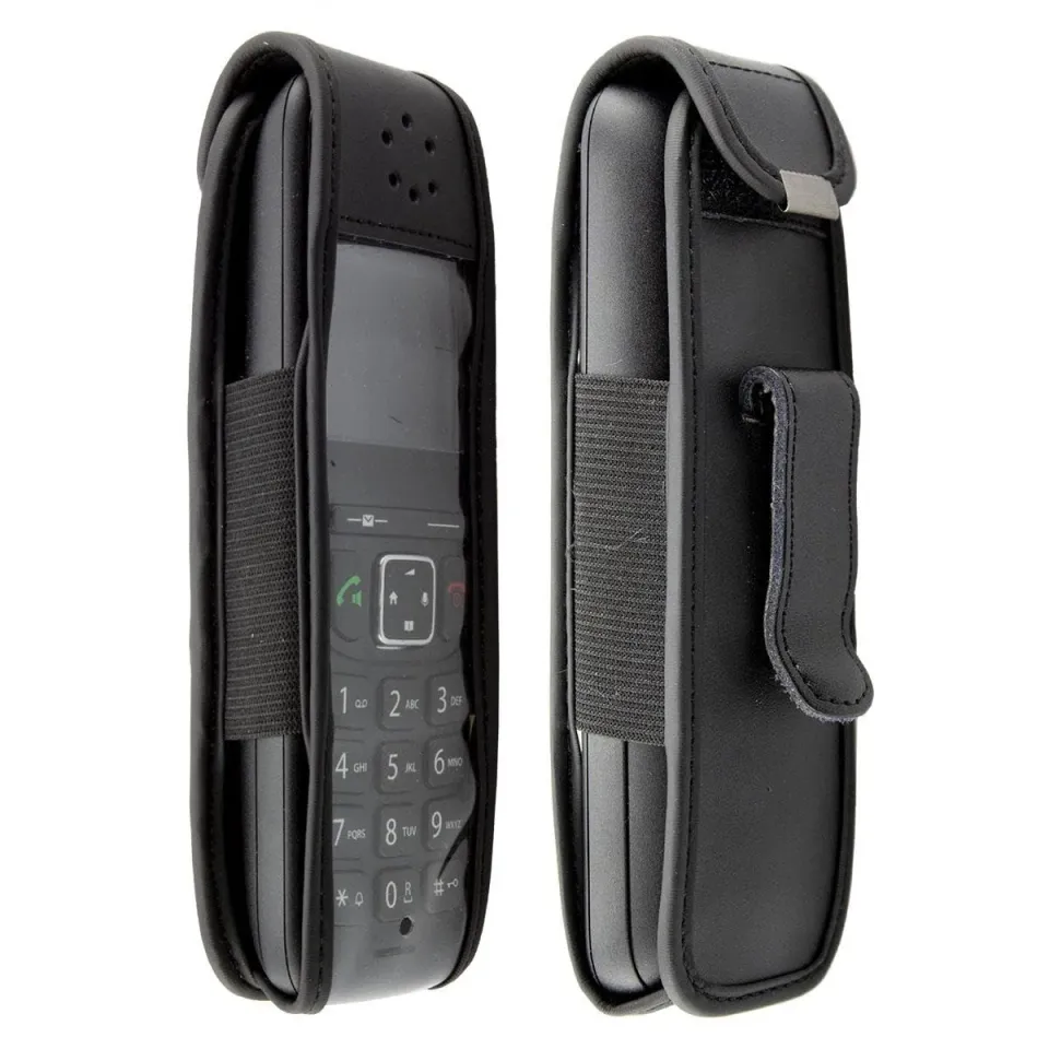 caseroxx custodia Gigaset AS690 pelle nero con clip cintura