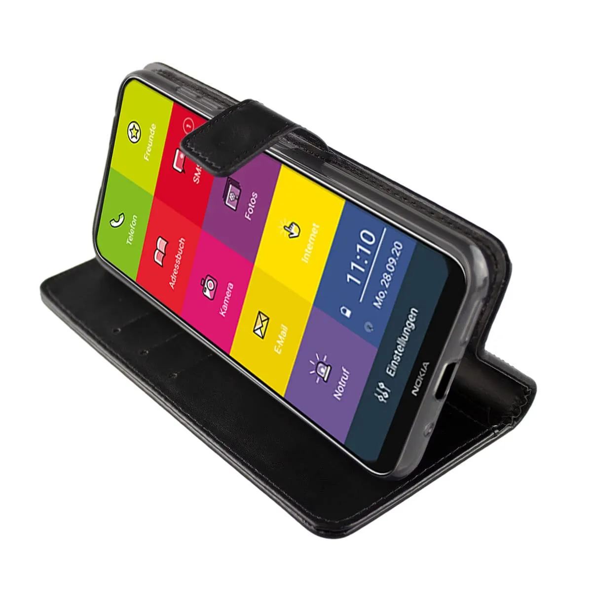 caseroxx custodia Bookstyle Nokia Kids G20 nero portafoglio