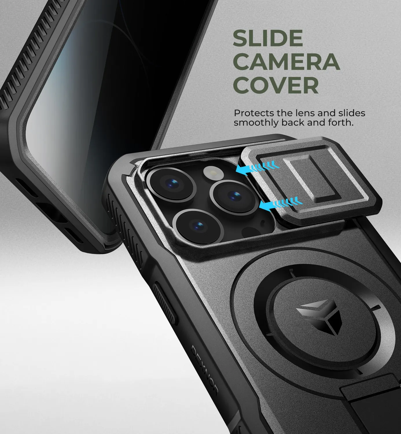 Dexnor iPhone 14 Pro cover privacy nera MagSafe 6,1"