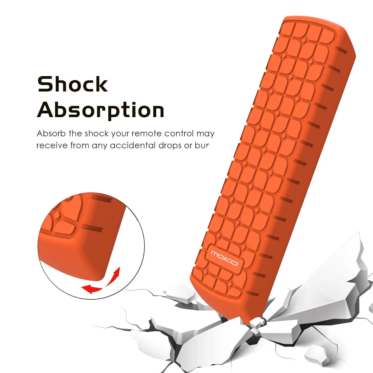 MoKo Cover Telecomando Fire TV Stick Silicone Arancione