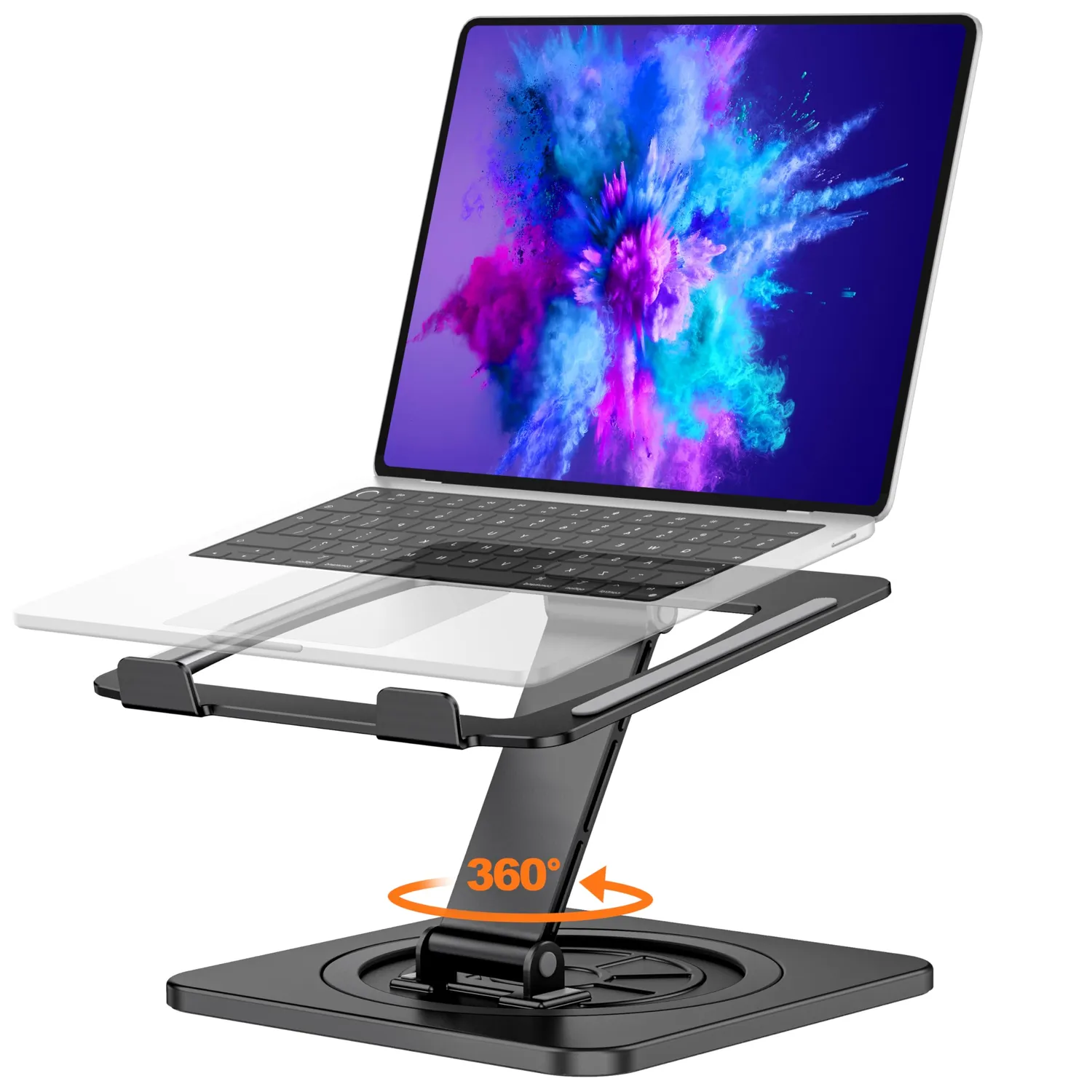 EOIWUY Supporto Laptop 10-16 Pollici Girevole Argento Alluminio