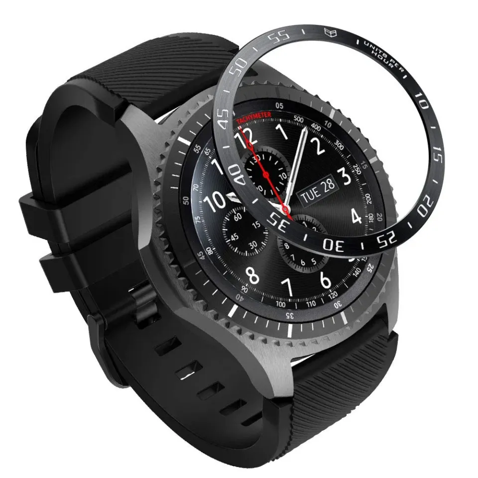 MoKo anello lunetta Galaxy Watch 46mm nero acciaio