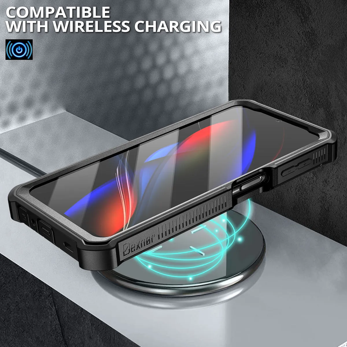 Dexnor Galaxy A32 5G cover nera antiurto con stand