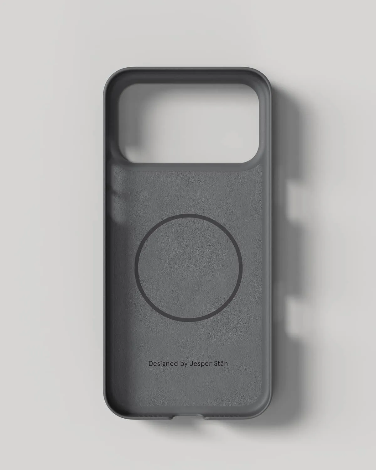 Nudient Thin Case cover iPhone 17 Pro Max Ash Grey MagSafe leggera