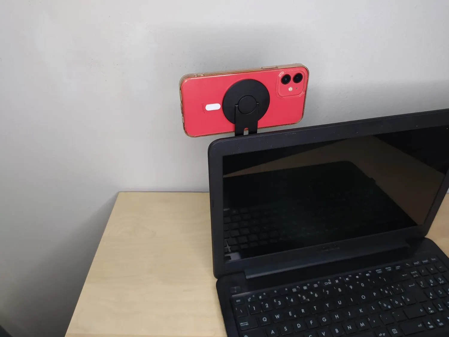 CloudValley supporto magnetico telefono laptop nero sottile