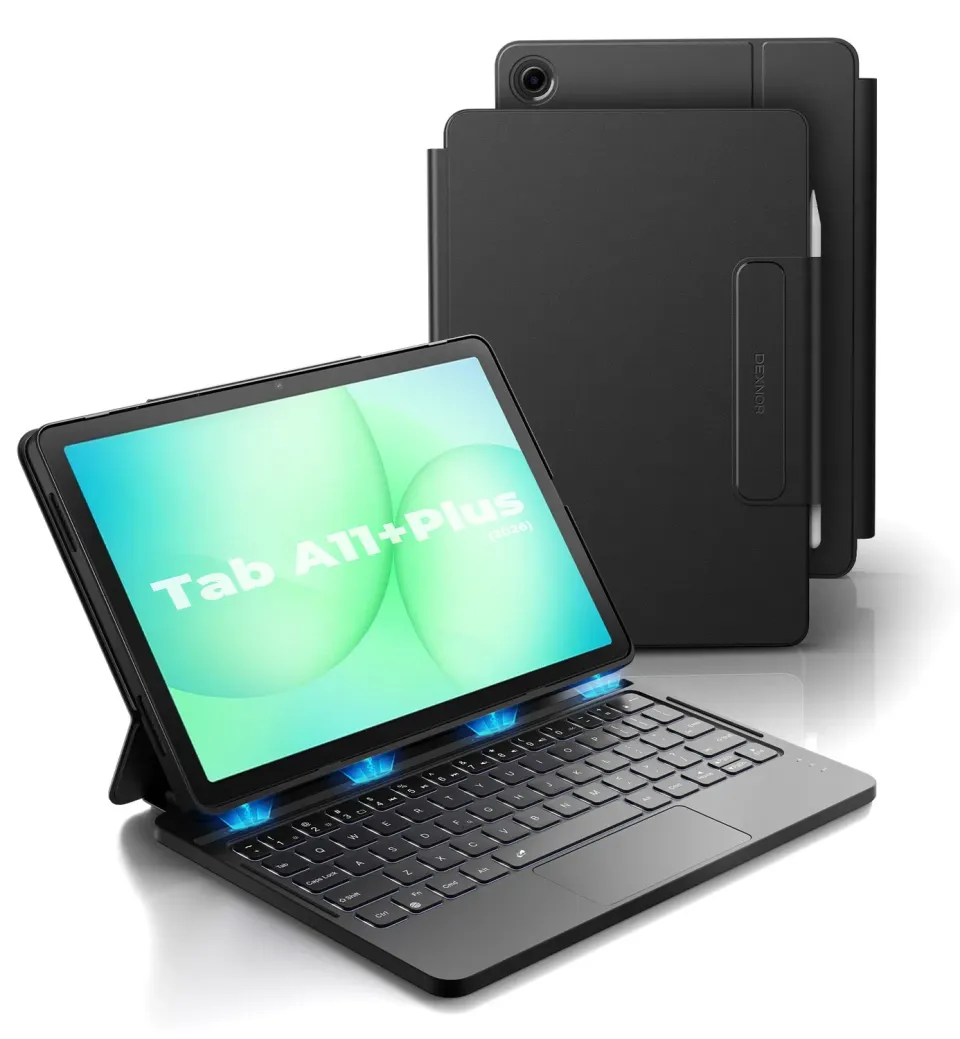 Dexnor cover tastiera Galaxy Tab A9+ 11" nera retroilluminata