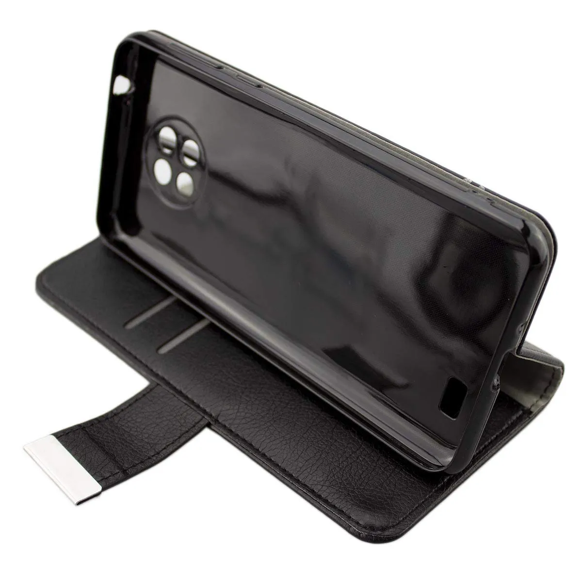 caseroxx Bookstyle custodia libro Oukitel C19 nera portacarte