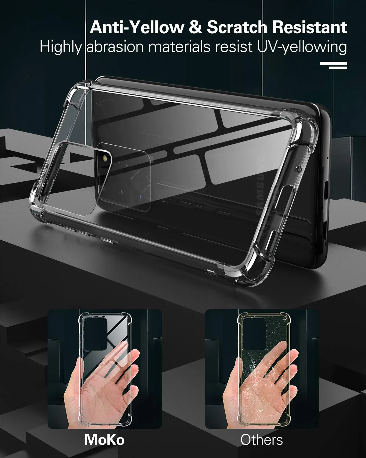 MoKo Galaxy S20 Ultra cover rigida trasparente TPU