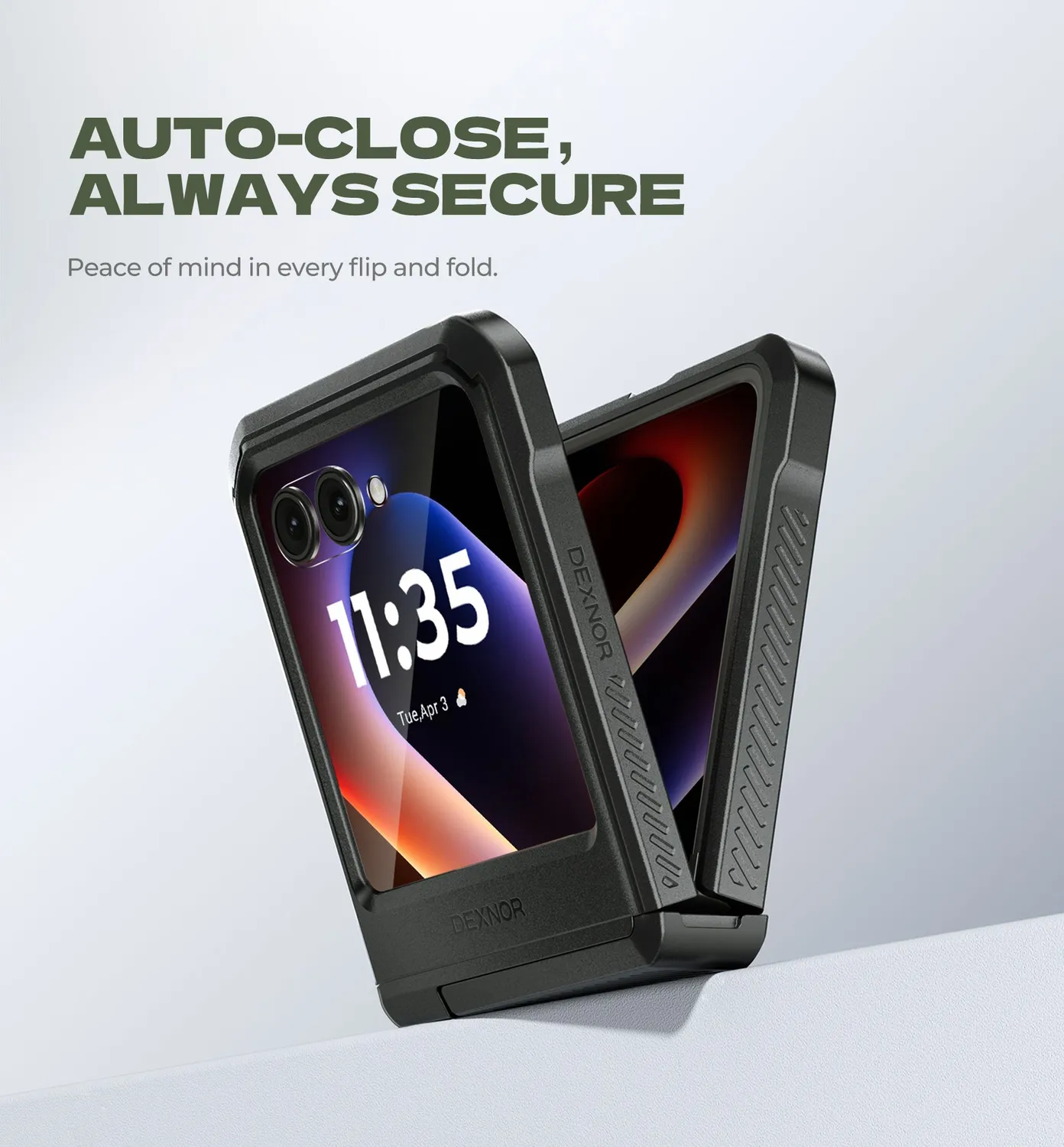 Dexnor Moto Razr 2025 cover rugged antiurto kickstand