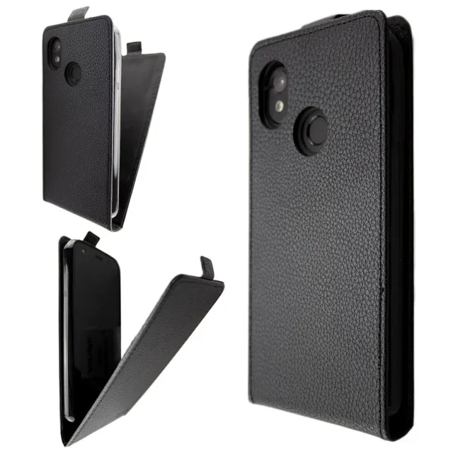 caseroxx Flip Cover custodia Cat S52 nera libro