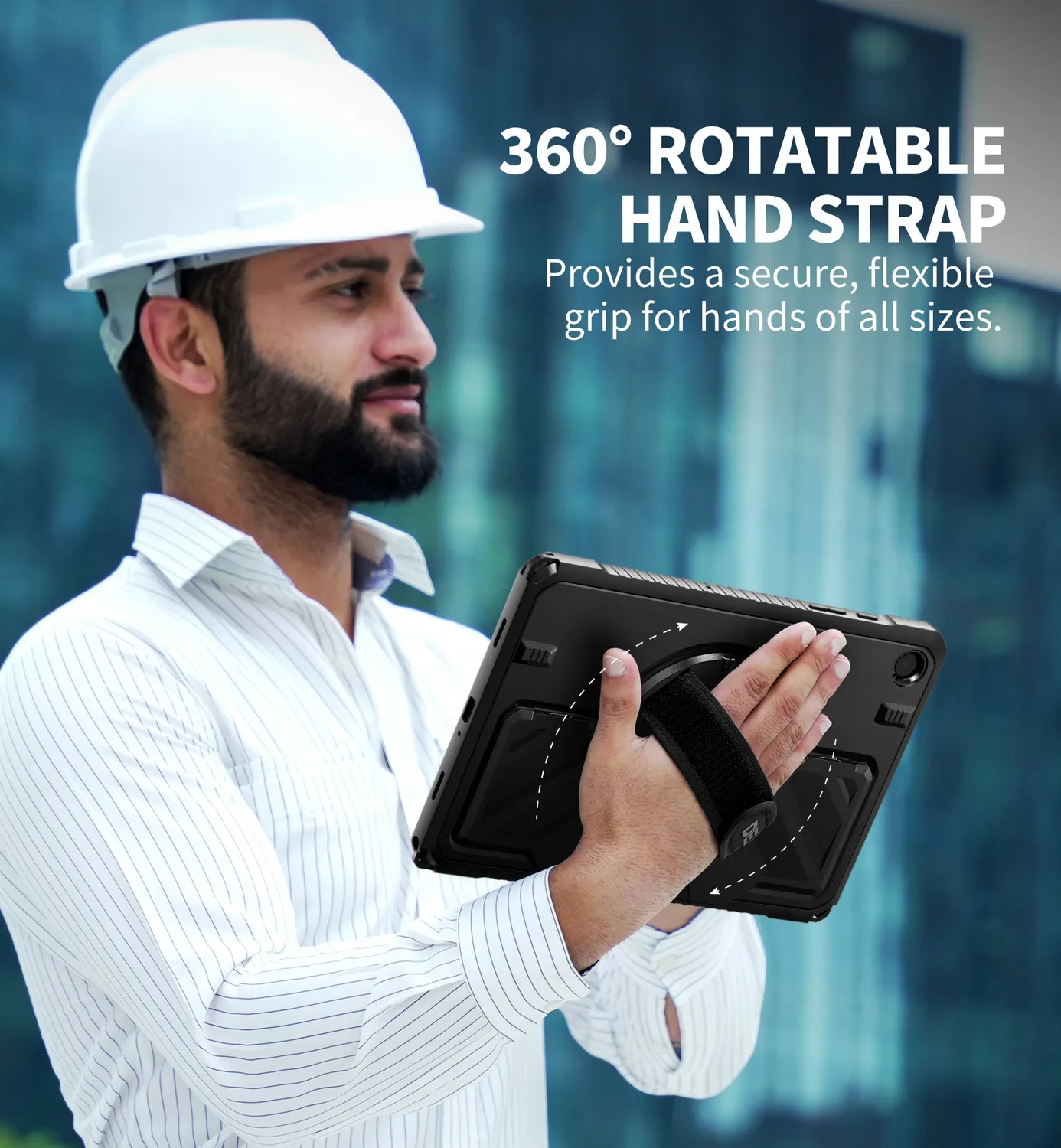 Dexnor Galaxy Tab A9 Plus 11" custodia nera rugged