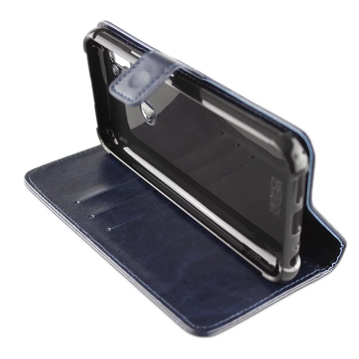 caseroxx Bookstyle rephone custodia libro azzurra