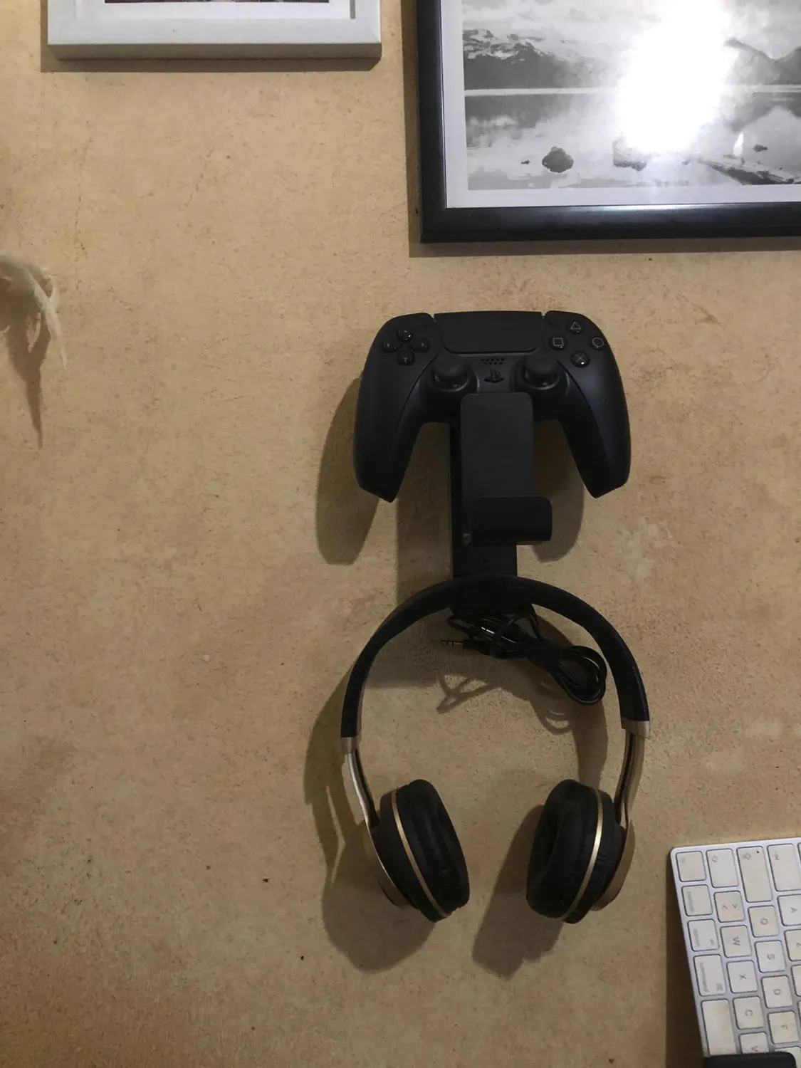 MoKo Supporto Controller Cuffie Nero Alluminio 3 in 1