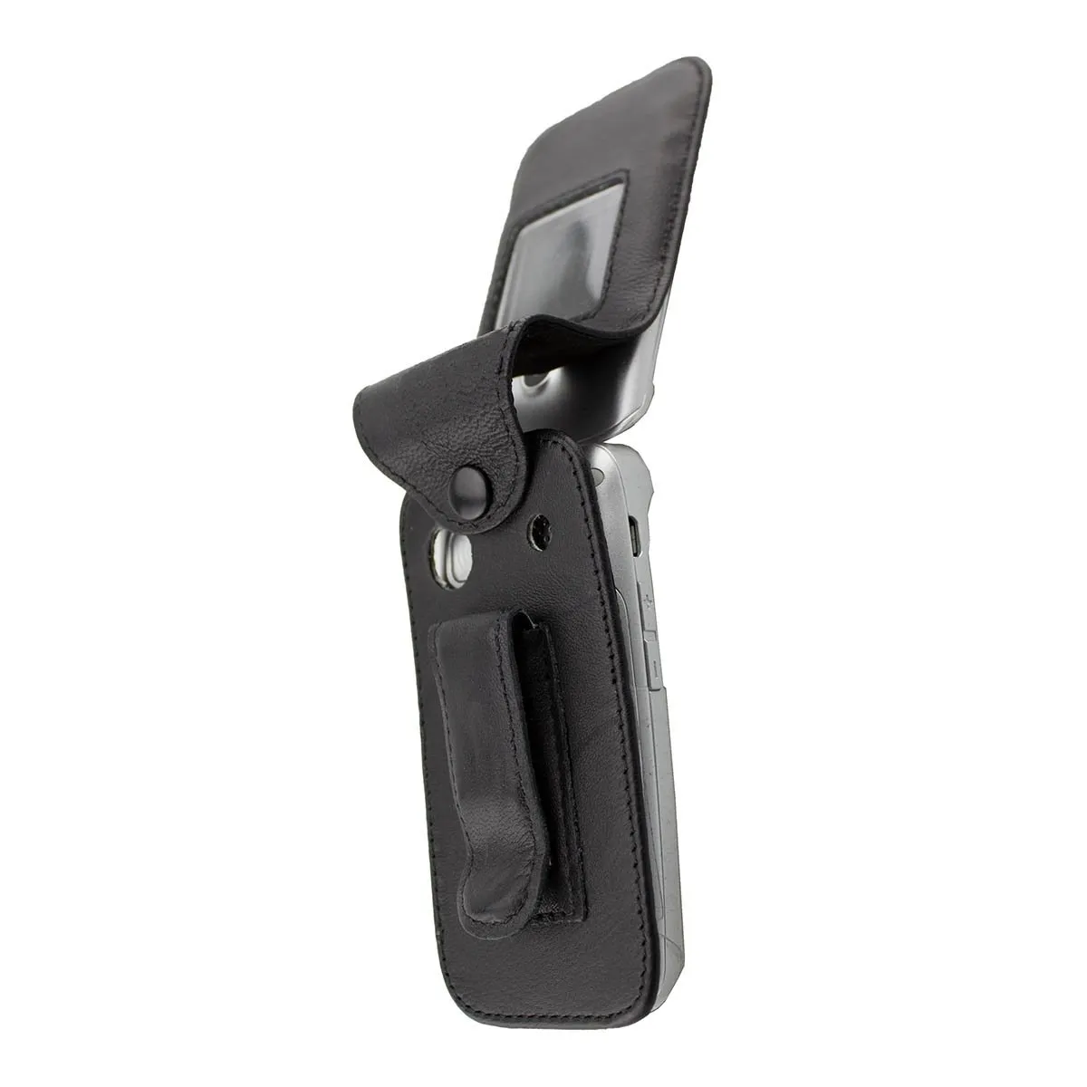 caseroxx Pelle Borsello per Doro Primo 413 nero cintura vera pelle