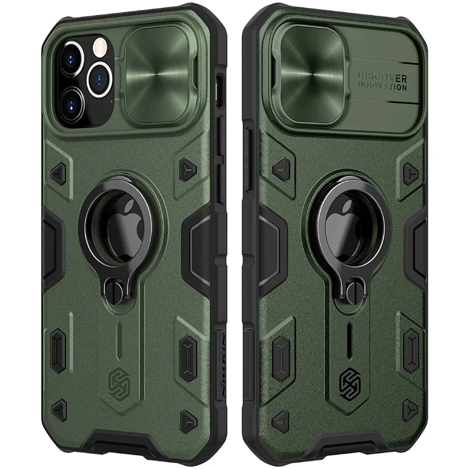 CloudValley iPhone 12 Pro Max Custodia Verde Anello Antishock