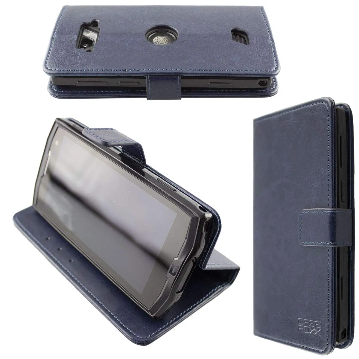 caseroxx Bookstyle Core-M4 M4 Go custodia portafoglio nera
