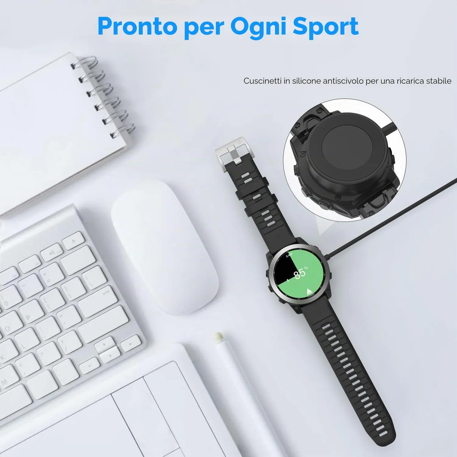MoKo Cavo Ricarica Garmin USB-C 1m Ricarica Rapida