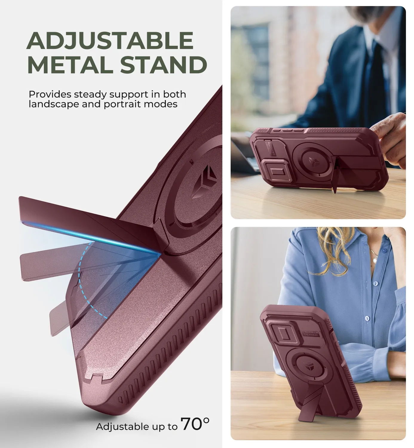 Dexnor iPhone 16 Pro cover rossa MagSafe blindata