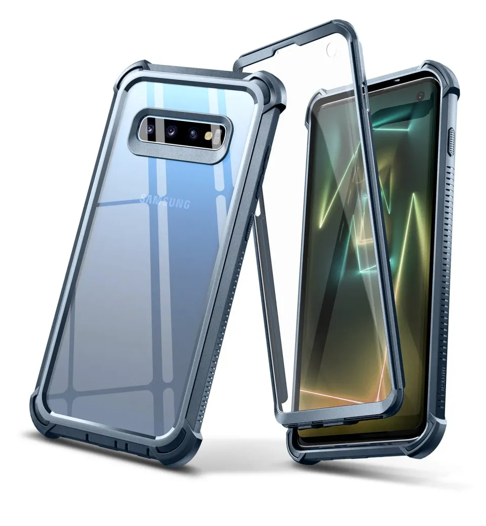 Dexnor Galaxy S10 custodia blu antiurto defender