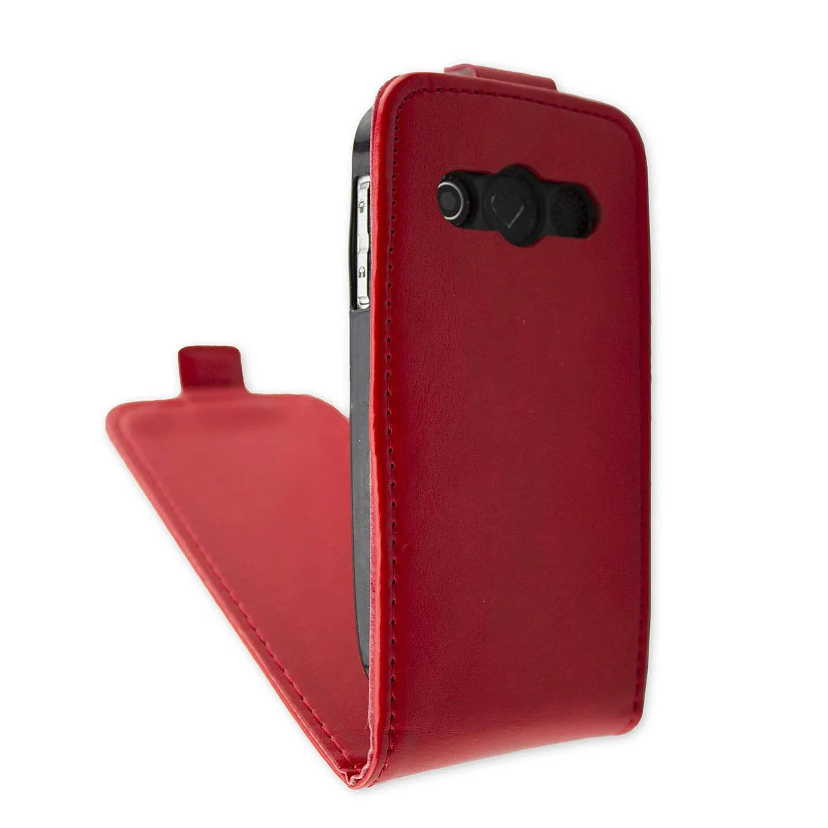 caseroxx Flip Cover Emporia Euphoria V50 custodia rossa