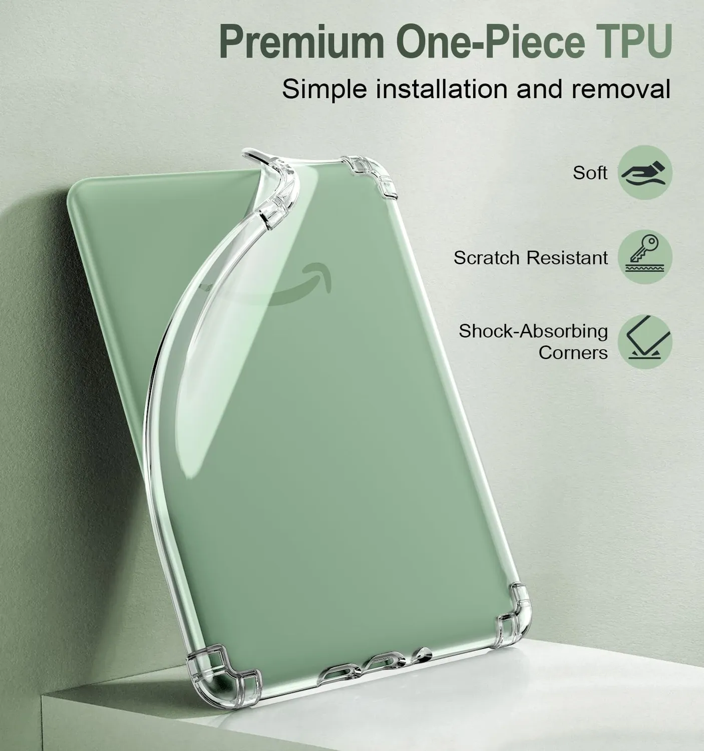 MoKo Kindle 11ª Gen C2V2L custodia trasparente TPU