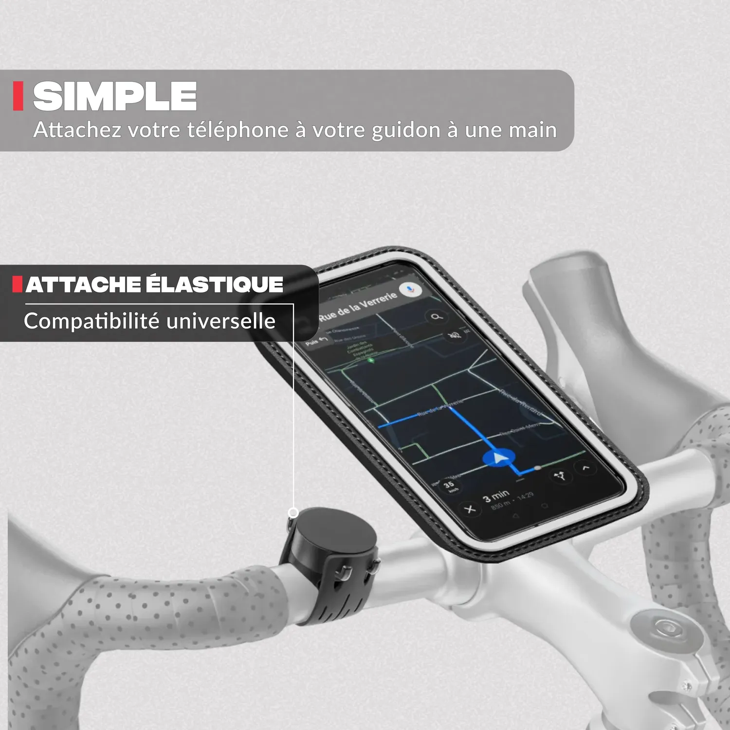 Shapeheart Classique Supporto Telefono Bici XL impermeabile