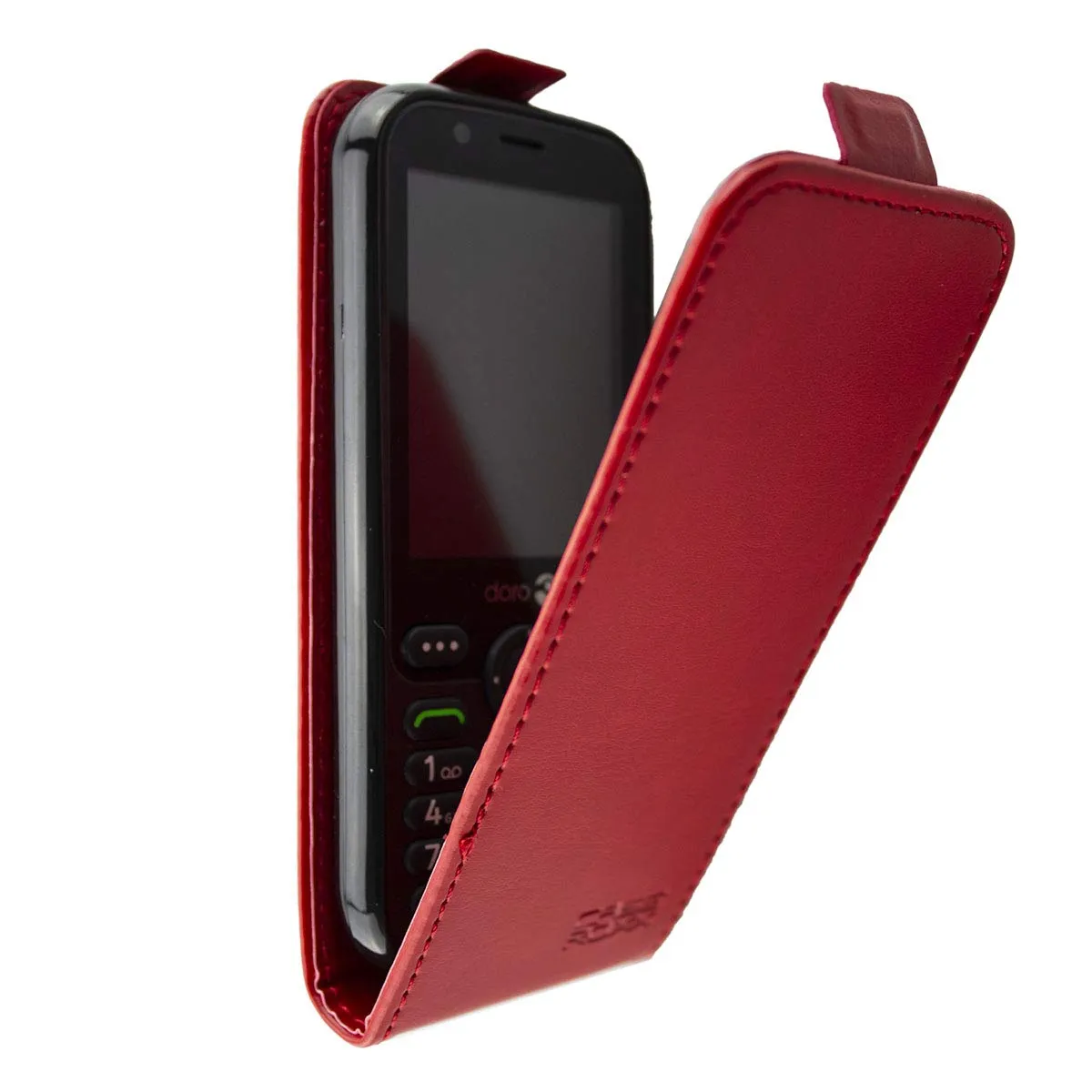 caseroxx per Doro 7010 7011 flip cover rossa libro