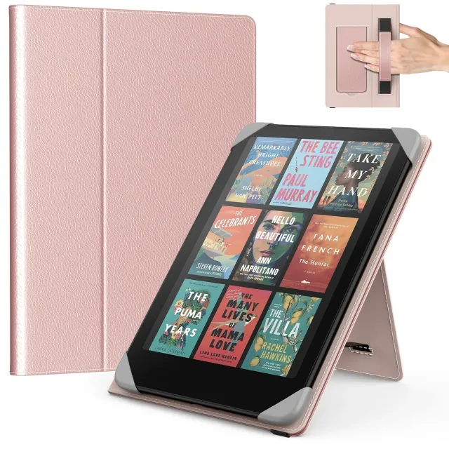 MoKo Custodia universale 6,8-7 pollici oro rosa con supporto