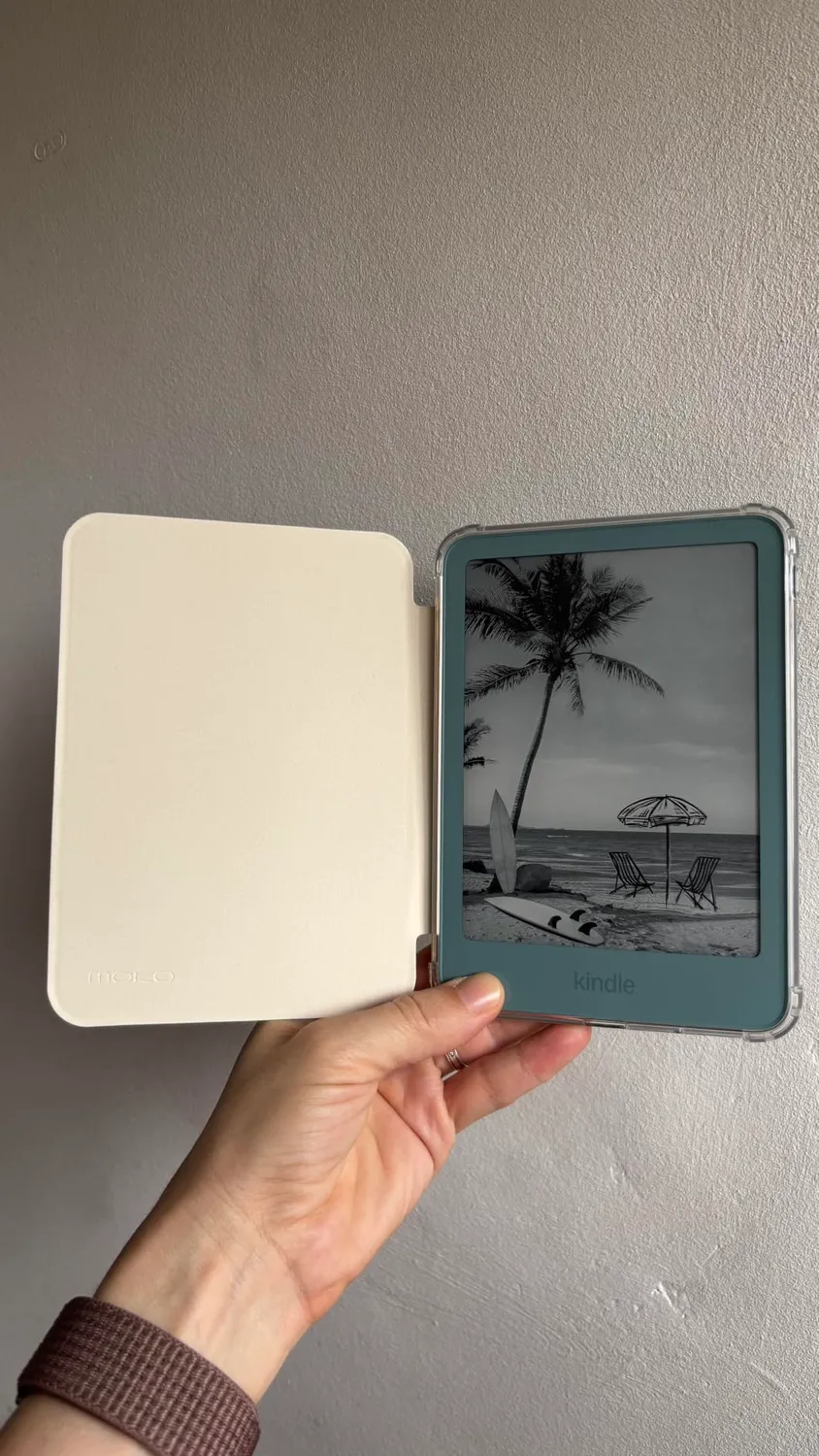 MoKo Kindle Basic 6" 12ª Gen 2026 custodia bianco/blu