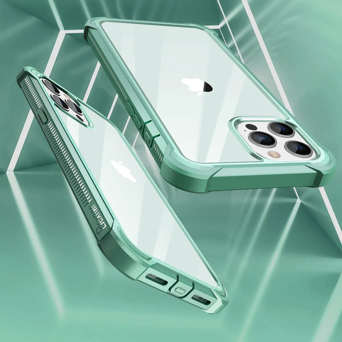 Dexnor iPhone 12 Pro Max cover verde antishock 360