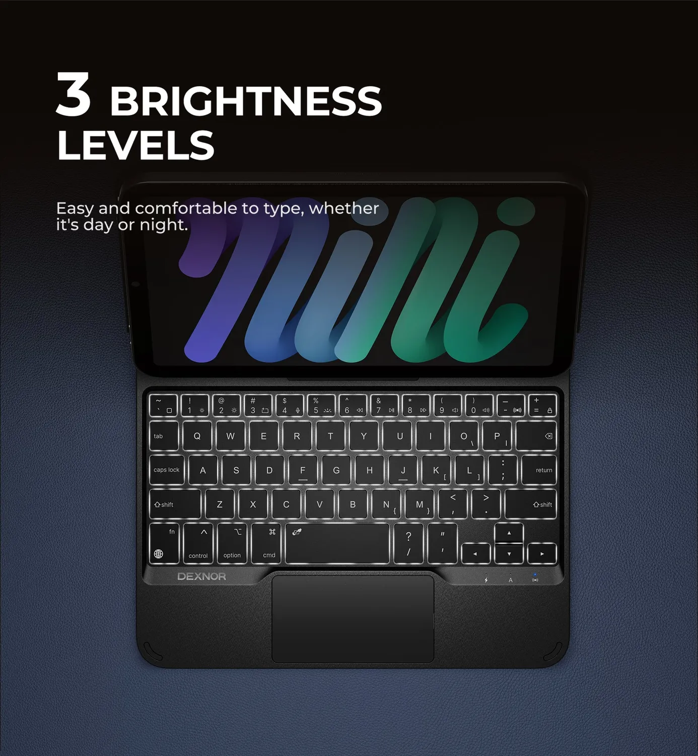 Dexnor iPad Mini 6 custodia tastiera nero magic style