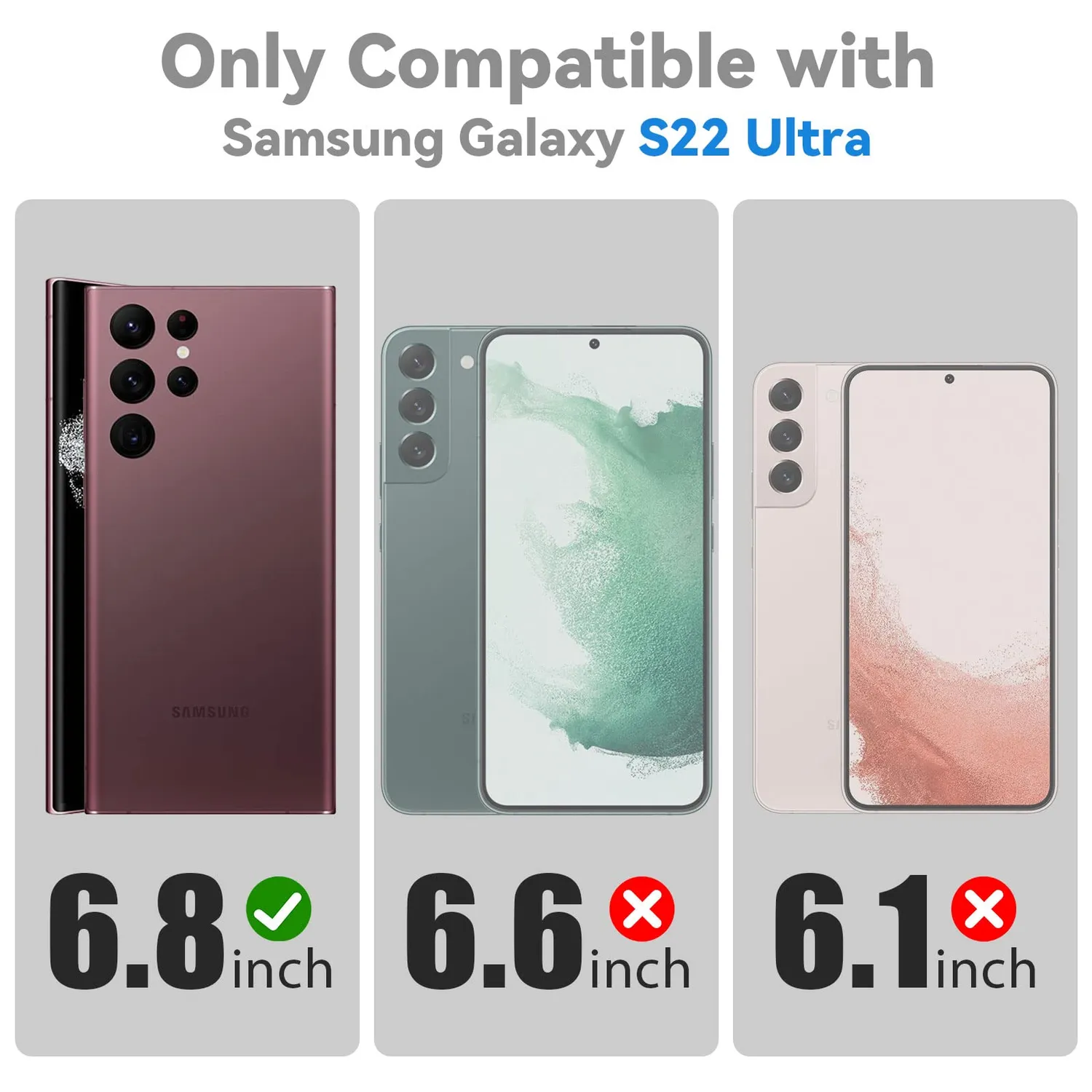 CloudValley cover Samsung S22 Ultra nera antiurto stand